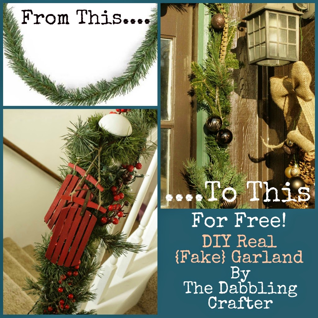 The Dabbling Crafter DIY Sunday Real {Fake} Garland