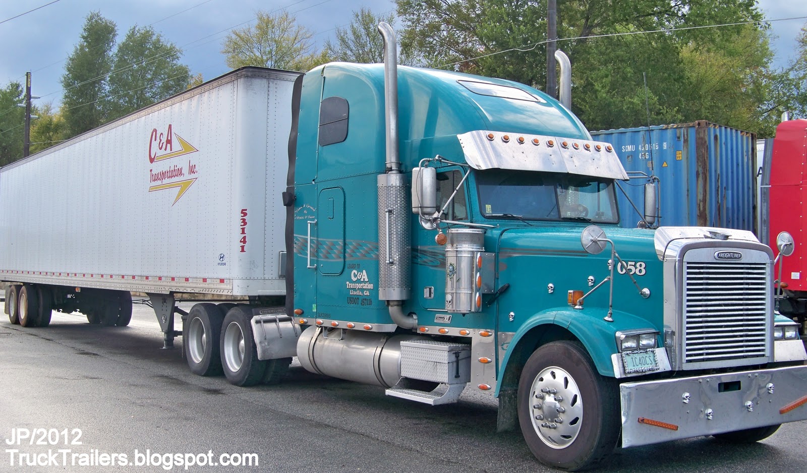 TRUCK TRAILER Transport Express Freight Logistic Diesel Mack Peterbilt