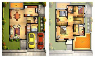 Heather House Model Floor Plan at Highlands Pointe Taytay