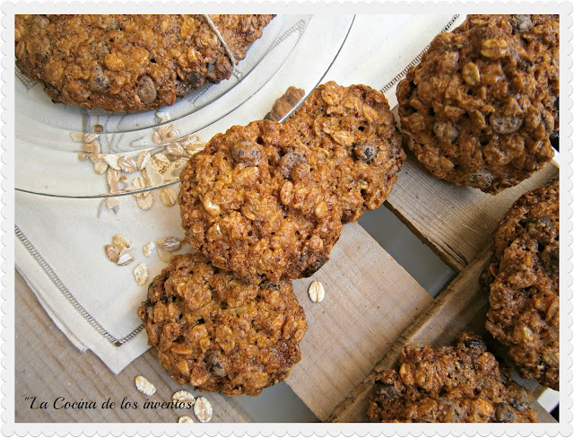 Galletas De Naranja, Chocolate Y Copos De 5 Cereales
