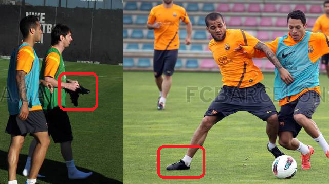 messi con botas nike