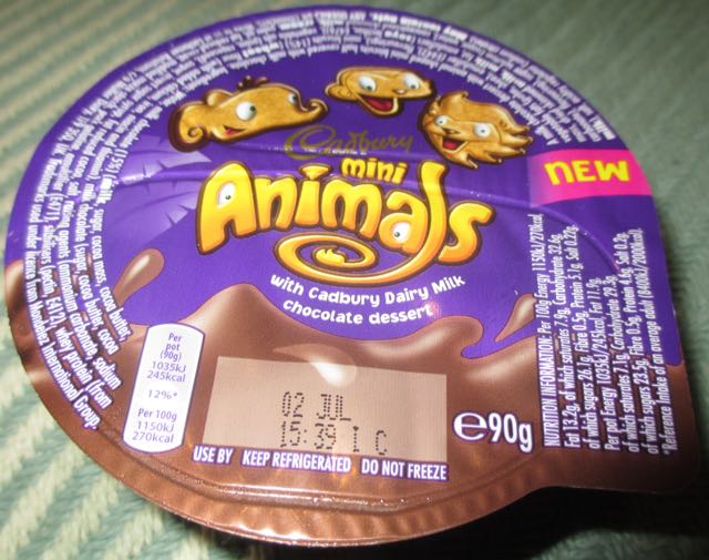 FOODSTUFF FINDS Cadbury’s Mini Animals in Chocolate Desert (Sainsburys