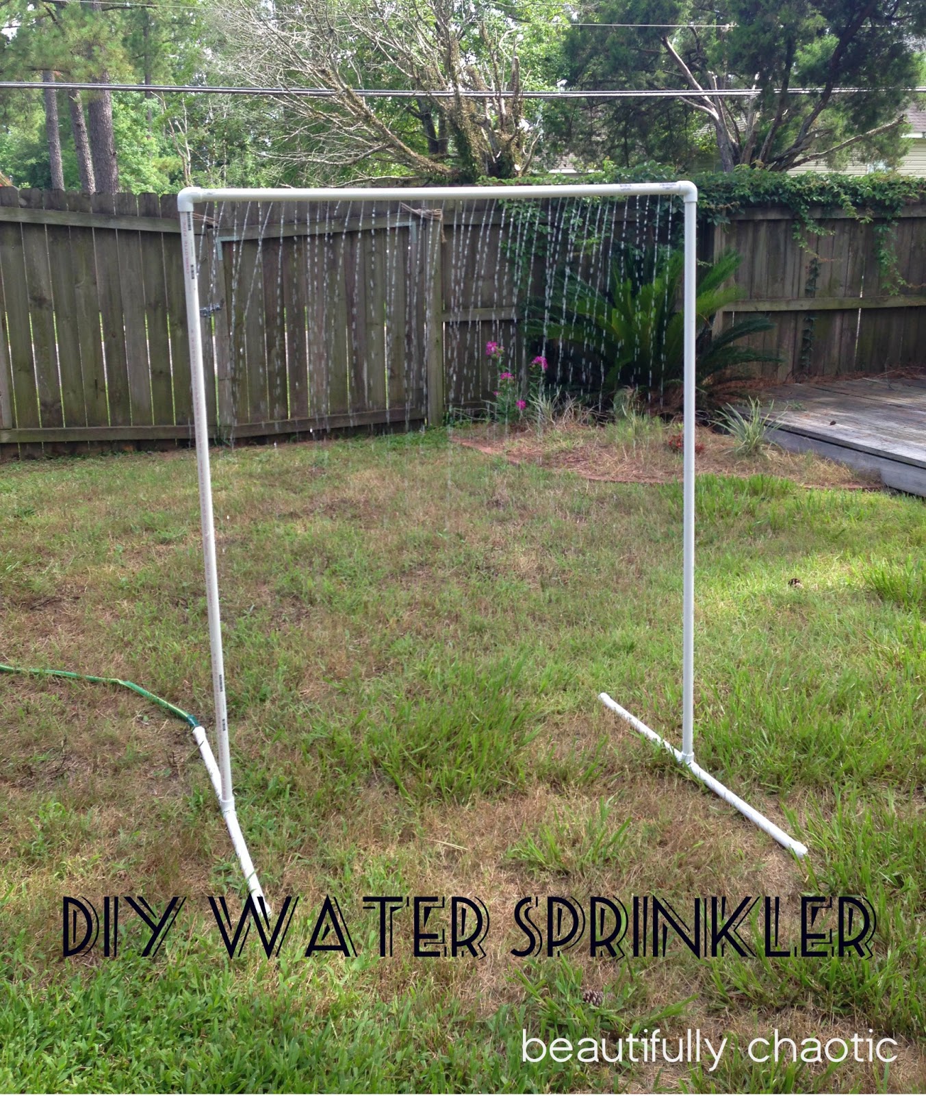 Beautifully Chaotic DIY PVC Water Sprinkler