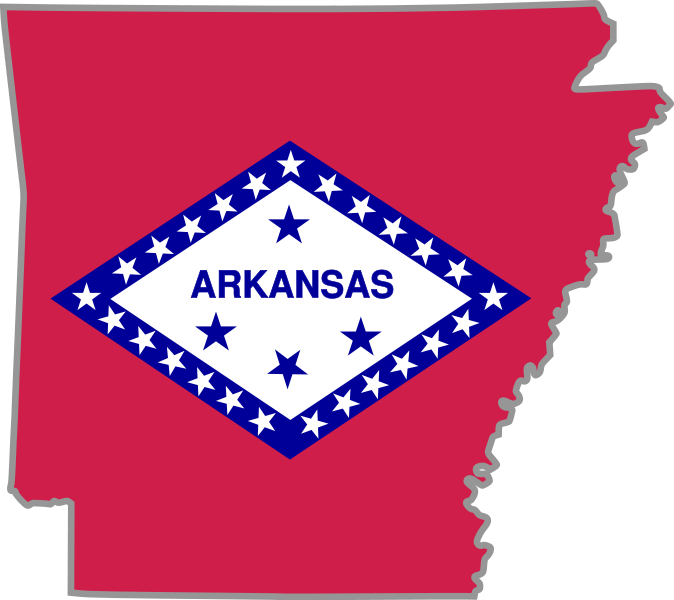 west to east Arkansas Fun Facts