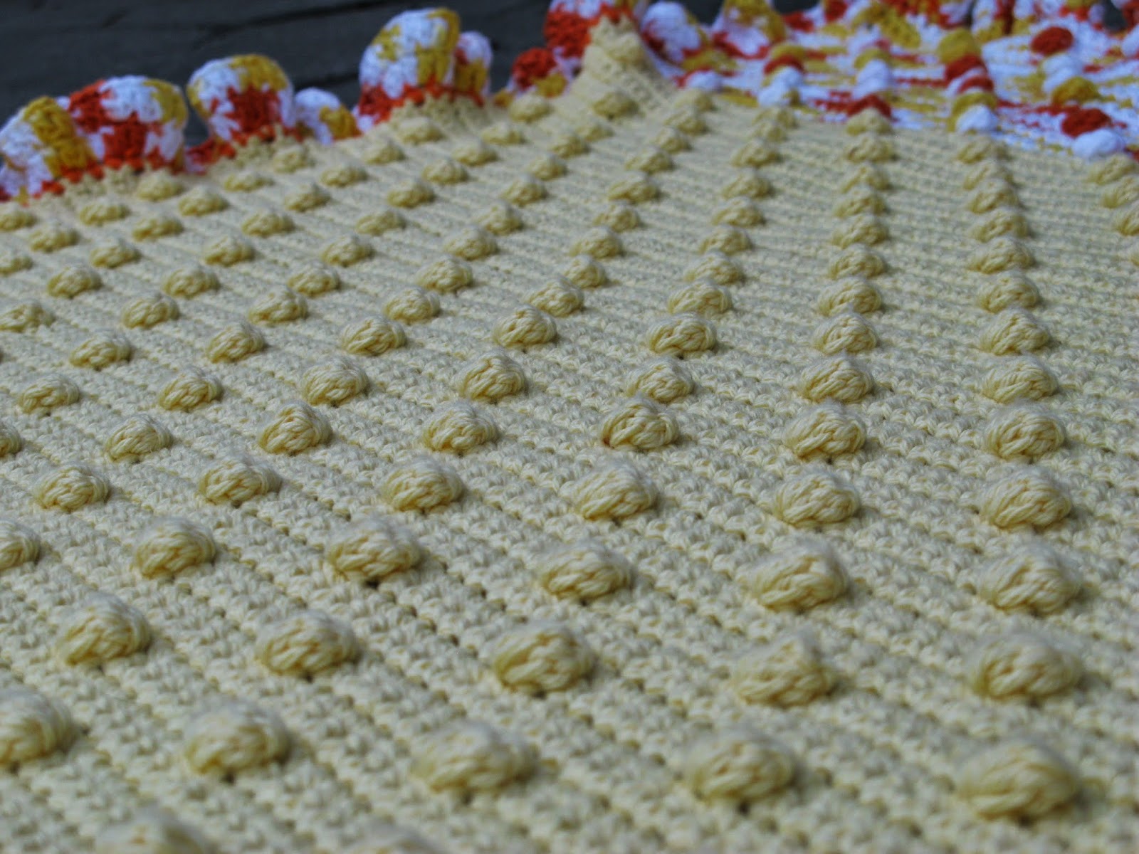 meo my crochet Creamsicle Banana Pop Baby Blanket