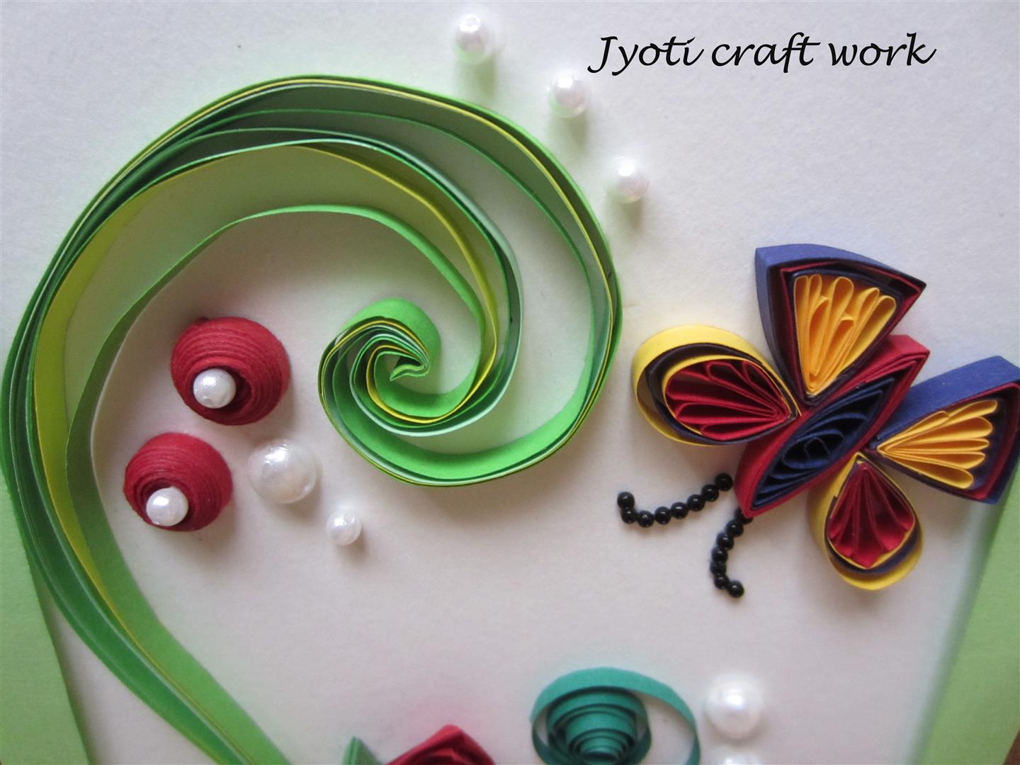 My craft work: Quilling birdies :)