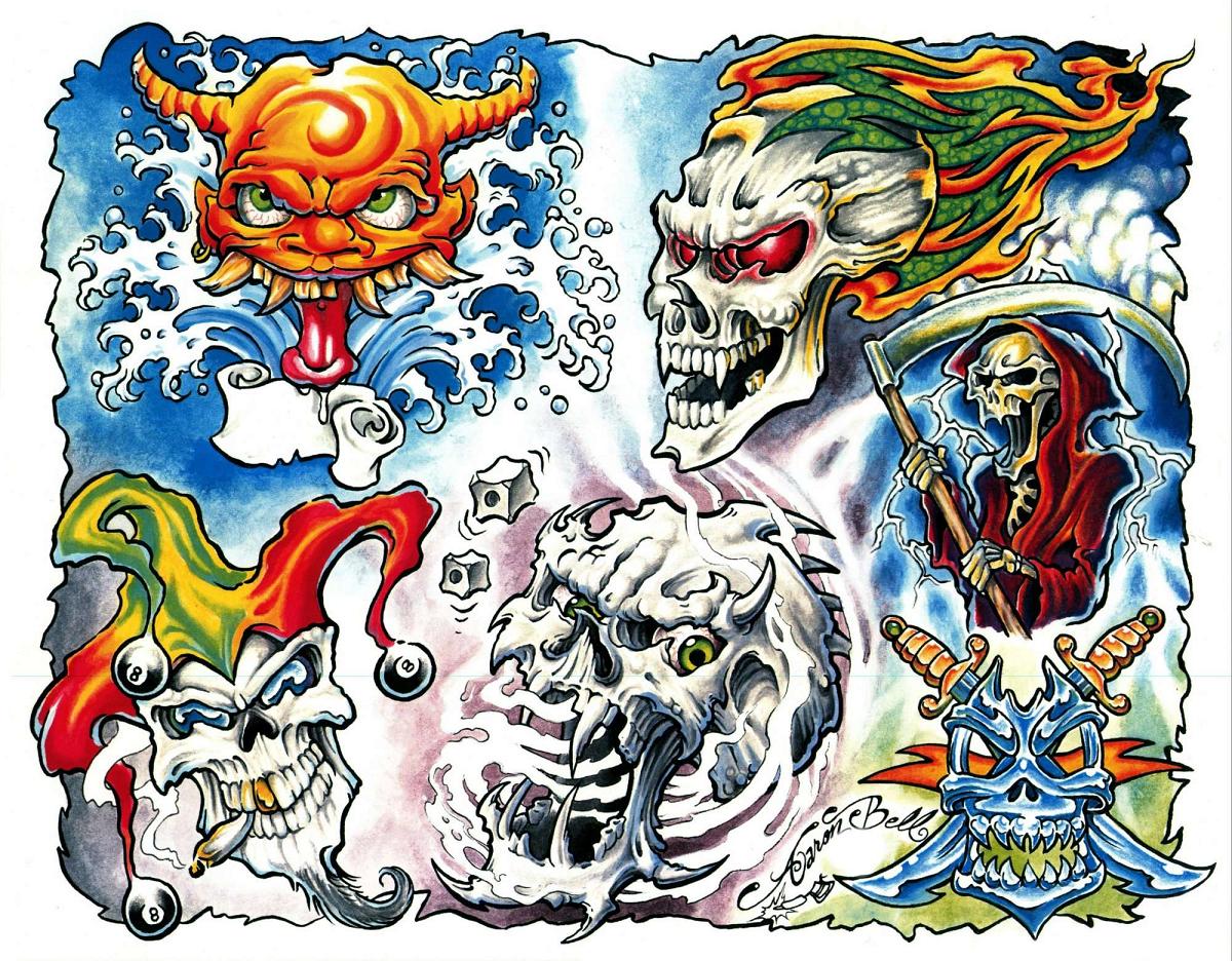 GALLERY FUNNY GAME tattoo flash gallery