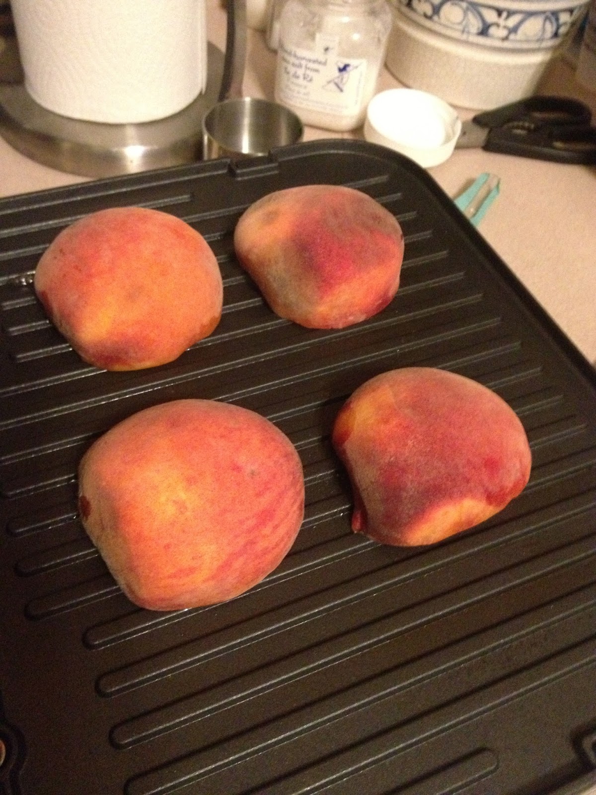 Little Cook in the Big City Cinnamon Sugar and Honey Grilled Peaches