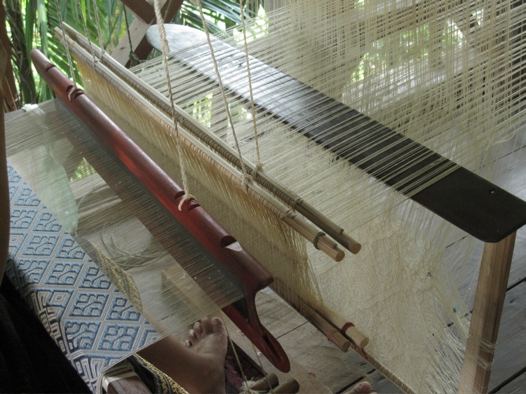 eine Saite Lao supplementary weft weaving