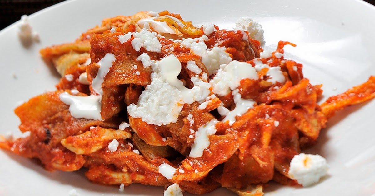 Recetas faciles Chilaquiles rojos