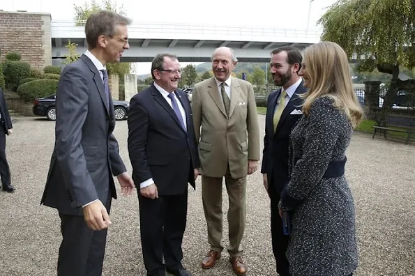 Prince Guillaume, Hereditary Grand Duke of Luxembourg and Stephanie, Hereditary Grand Duchess of Luxembourg visited the Bernard-Massard winery in Grevenmacher