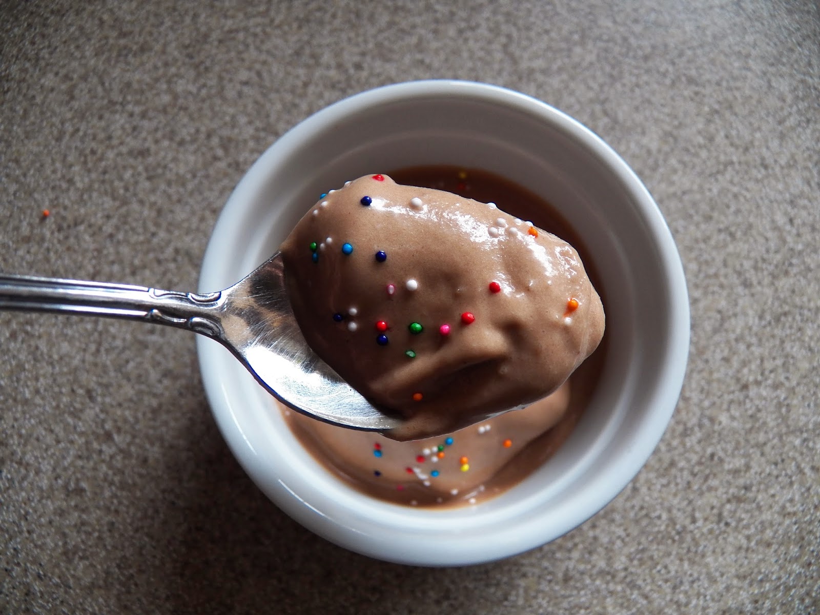 The Tasty Cheapskate Chocolate Banana Blender "Ice Cream"