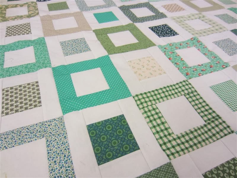 Crafty Sewing & Quilting I Completed my GREEN and White Quilt Top!
