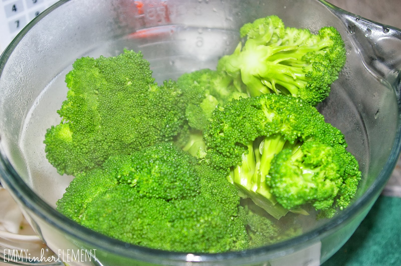 Emmy in her Element Broccoli cheese medley in a bread loaf
