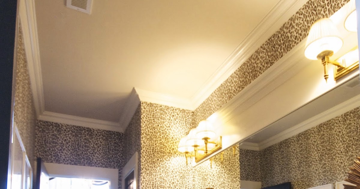 design dump leopard wallpapered bathroom (one week makeover reveal)