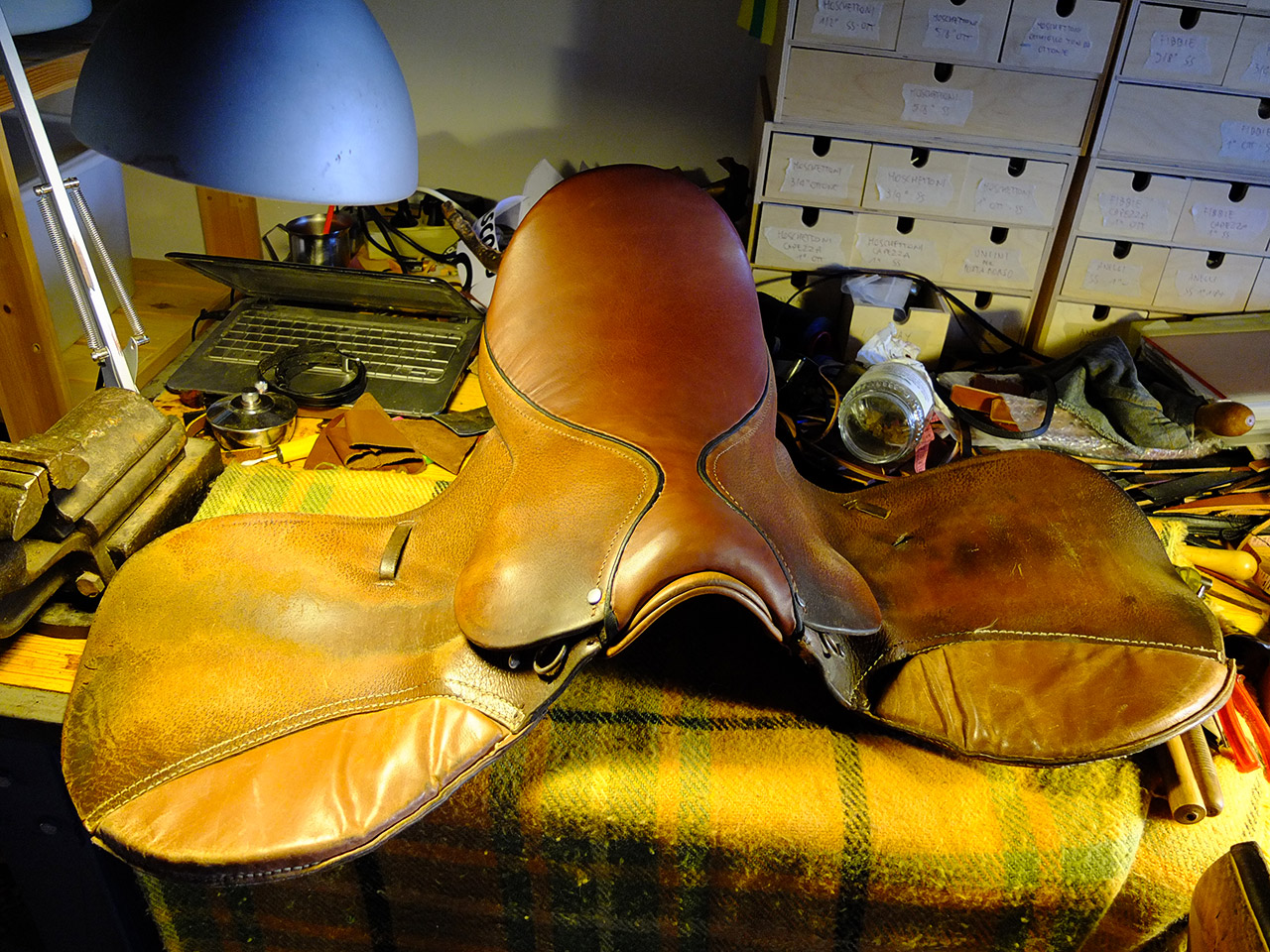 Sketches from the Saddlery Leather items made in Italy New seat for