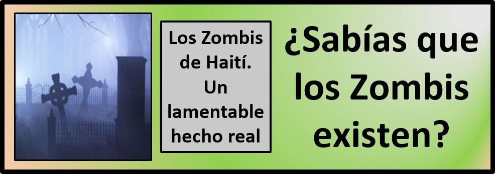 Apuesto a que no sabías que los Zombis existen.