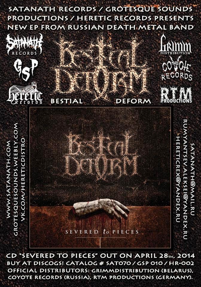 Bestial Deform - Severed To Pieces