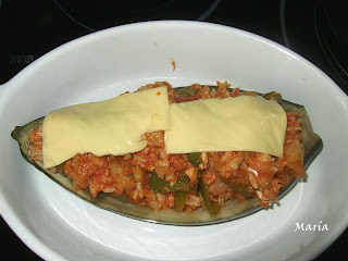 Berenjenas Rellenas De Atún Y Surimi En Microondas
