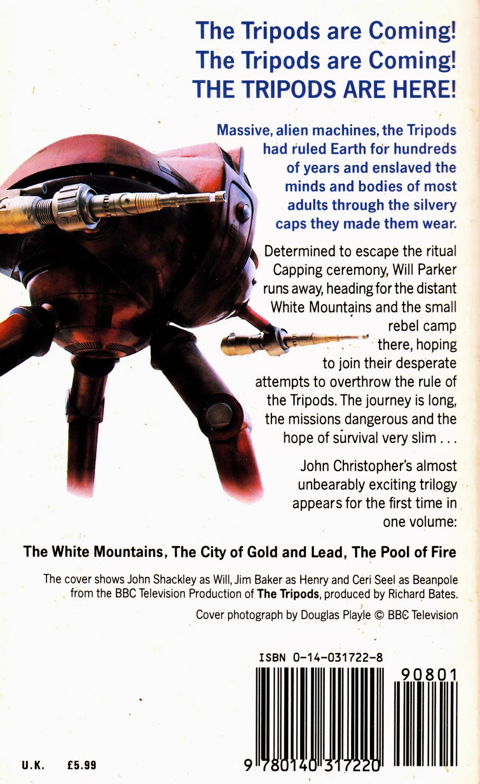 STARLOGGED GEEK MEDIA AGAIN 1984 THE TRIPODS TRILOGY TV TIEIN EDITION