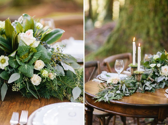 winter wedding tablescape