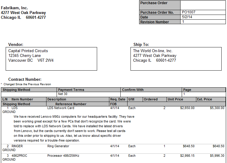purchase order blank form