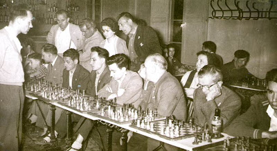 Simultáneas de ajedrez de Ridameya en La Pobla de Lillet de 1960