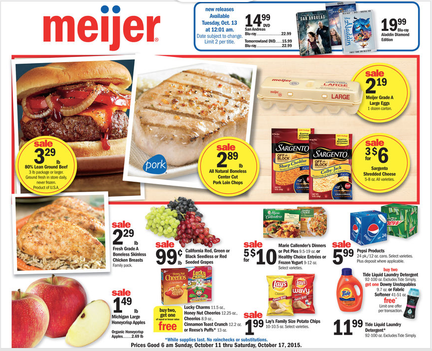 Meijer Ad Preview Starting 10/11! A Single Coupon