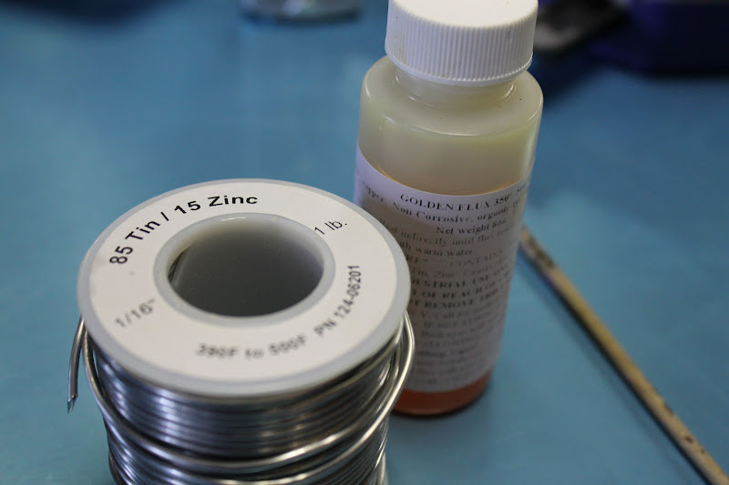 VanHook & Co. Topping a table with zinc sheet metal