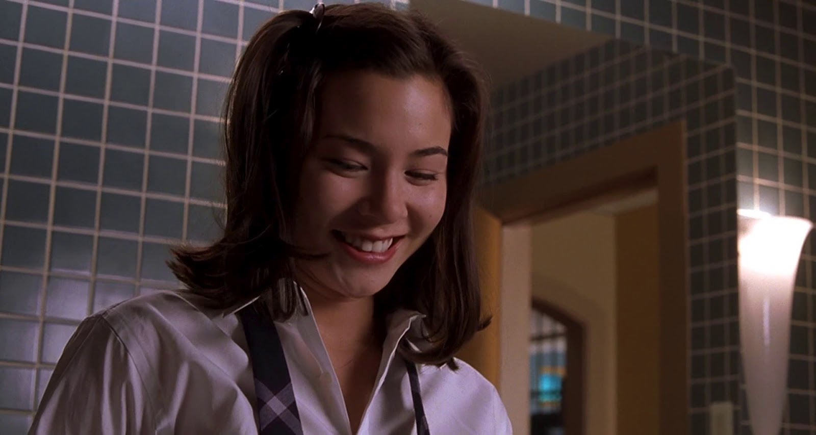 China Chow - white blouse (schoolgirl outfit) .