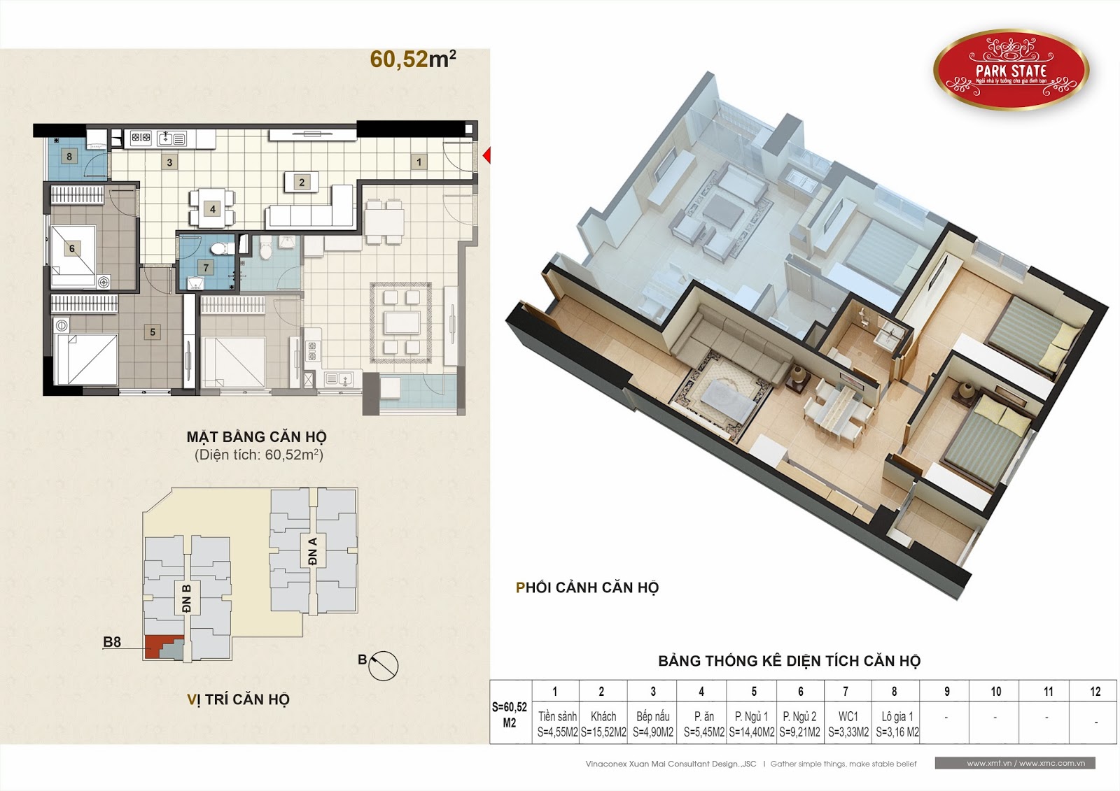 Sở hữu căn hộ chung cư cao cấp tại trung tâm quận Hà Đông chỉ với 900 triệu 010+Can+ho+60,52m2-V1
