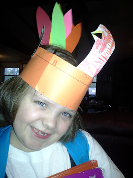 Mia's Thanksgiving hat