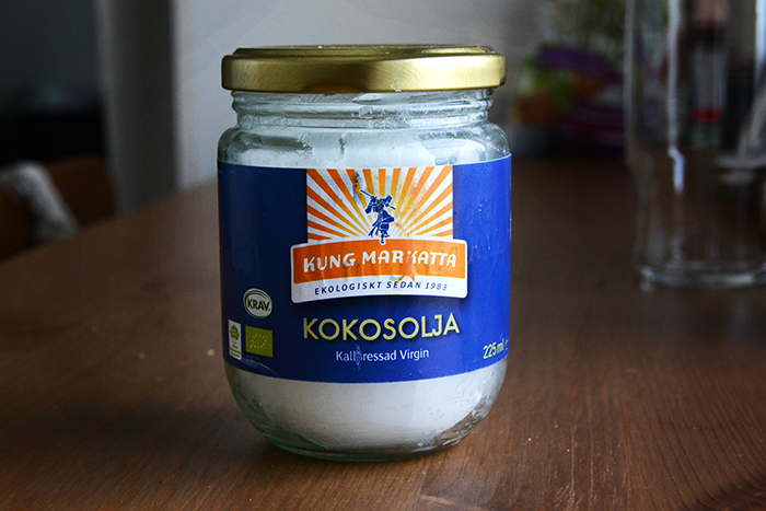 kokosolja socker scrub