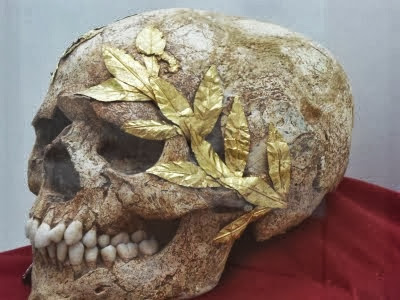 The Mysterious Skull With The Golden Wreath Of Protection