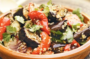 How To Make Eggplant, Capsicum & Burghul Salad