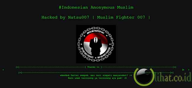 Situs Partai Keadilan Sejahtera (PKS) lumpuh Situs Partai Keadilan Sejahtera (PKS) lumpuh