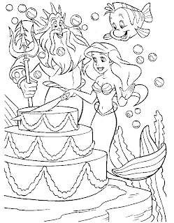 ariel princess coloring pages for kids