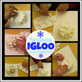 photo of: Preschool Winter Project: Igloo with Marshmallows via RainbowsWithinReach (Fine Motor Friday #46)