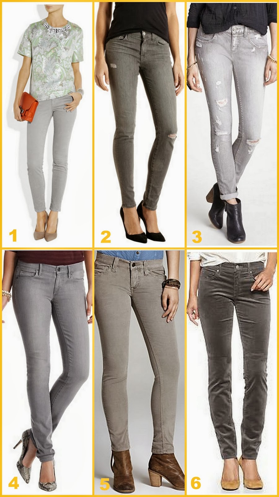 Post Grad Style Shades of gray denim (for under 100)