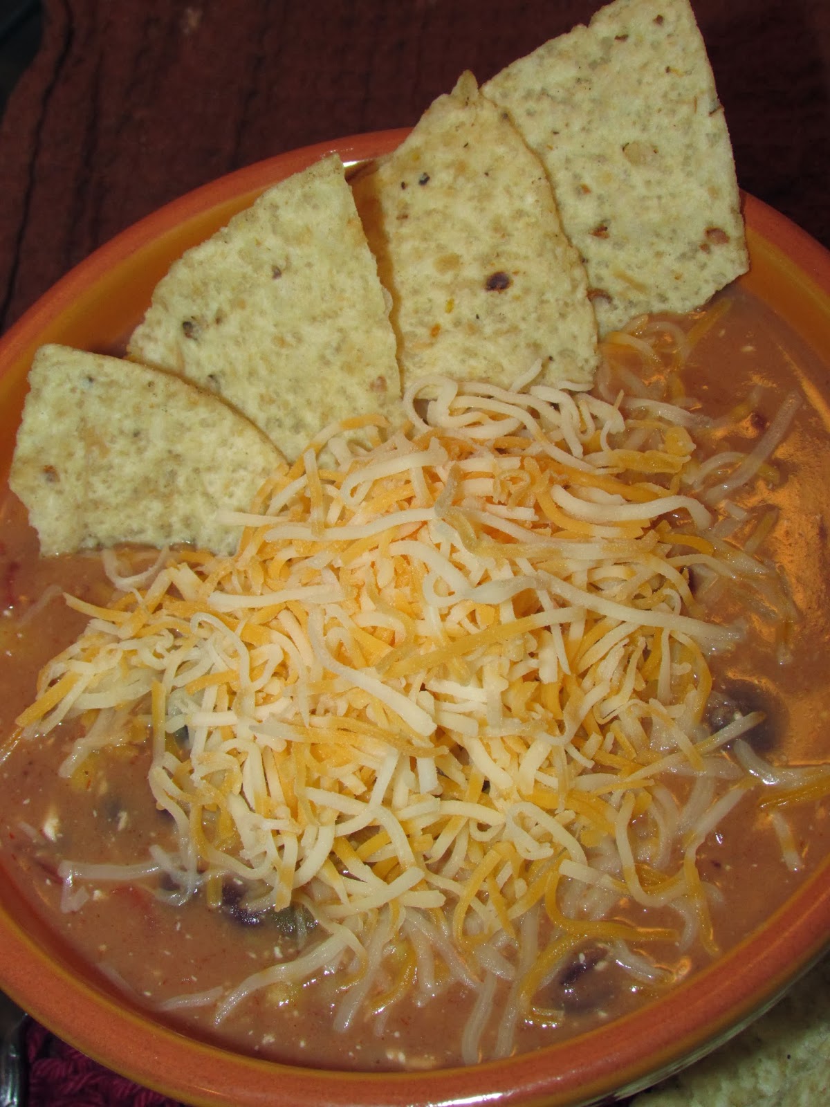 For the Love of Food Dollar General CrockPot Challenge Cheesy Enchilada Soup