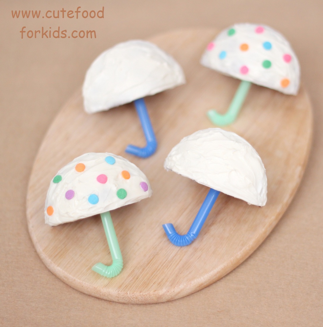Cute Food For Kids? Umbrella Cupcakes for Shower or Party
