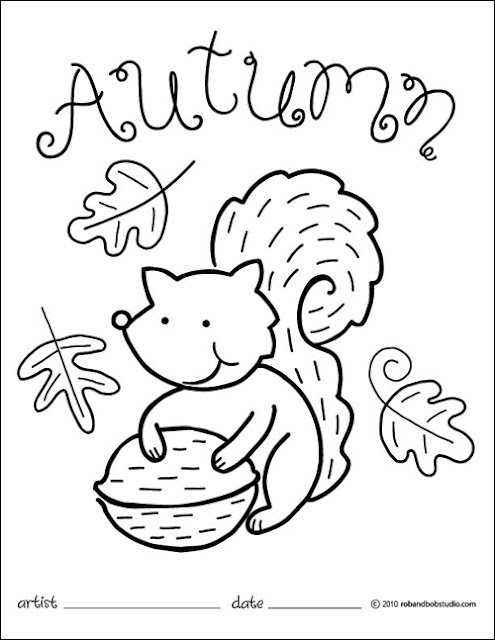 Free Autumn Coloring Pages | Autumn Weddings Pics