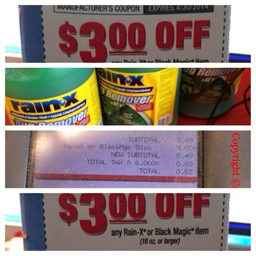 RainX 1 Galloon only 0.49 at Autozone!