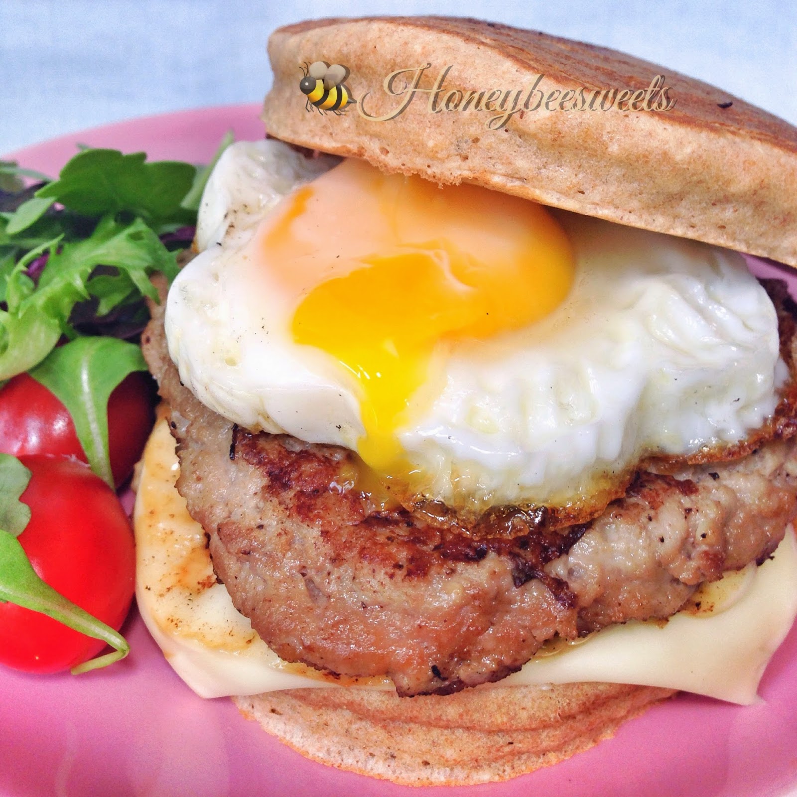 Honey Bee Sweets Oatmeal Whole Wheat Pancake Beef Burgers