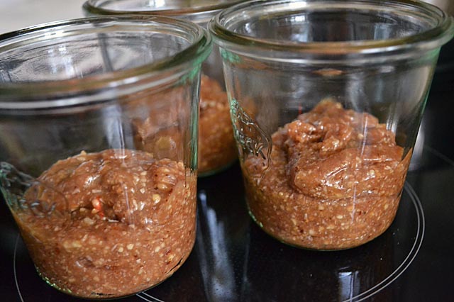 Schokolade-Kuchen im Glas