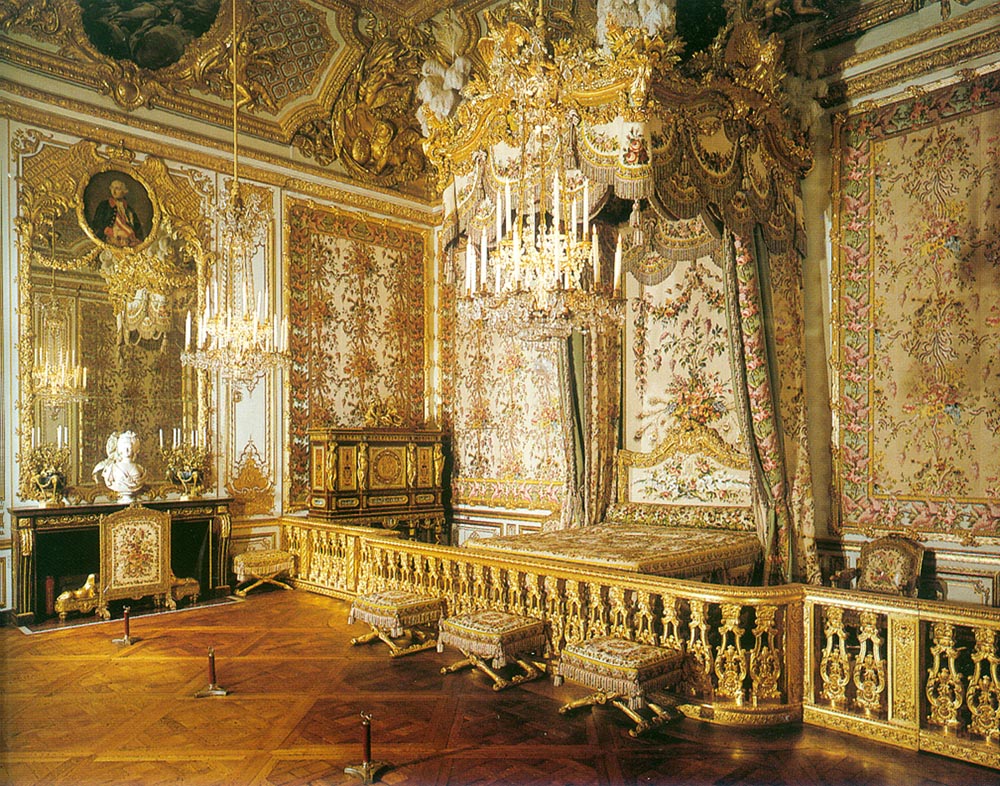 Le château de Versailles Chambre de la reine