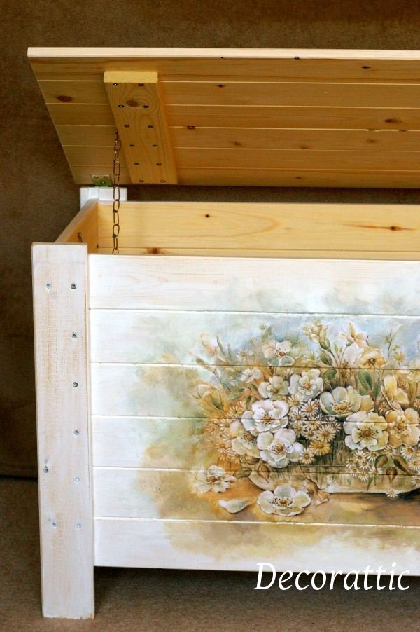 Decorattic Decoupaged furniture a trunk again...