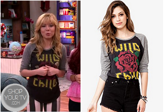 Sam Puckett (Jennette McCurdy) wears this Wild Child Rose Shirt, in this we...