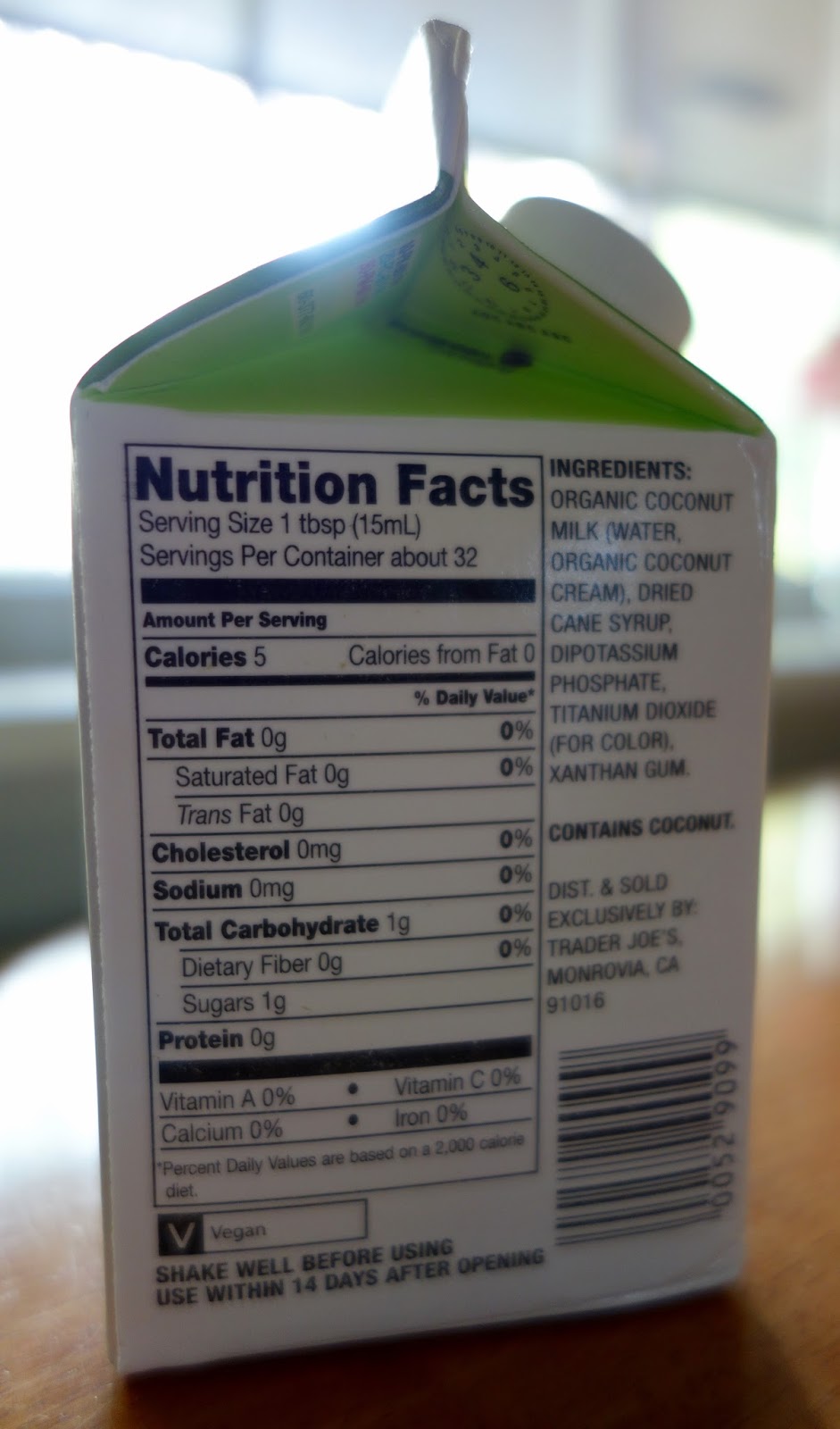 Trader Joe's Original Coconut Creamer