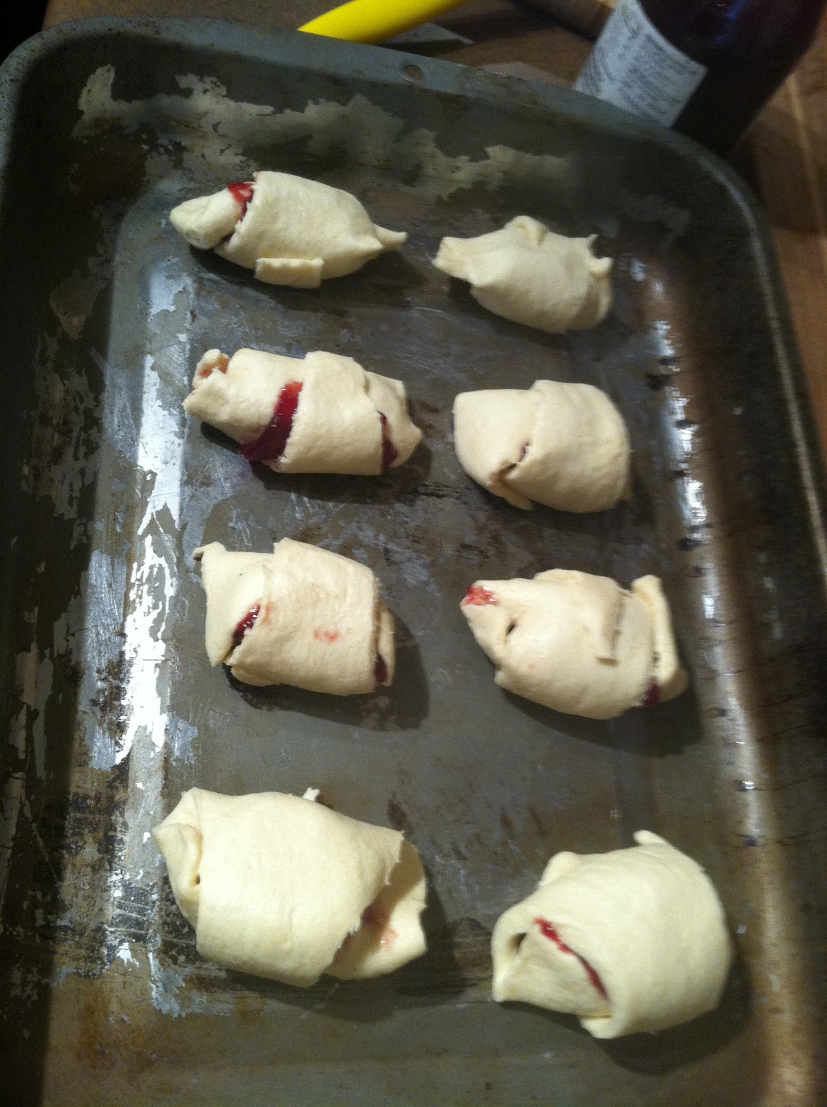 Snapon Buttons Raspberry Brie Crescent Rolls
